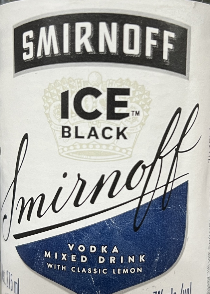 Smirnoff ice black