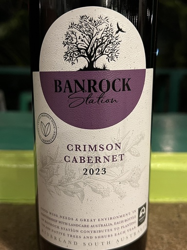 Banrock crimson cabernet